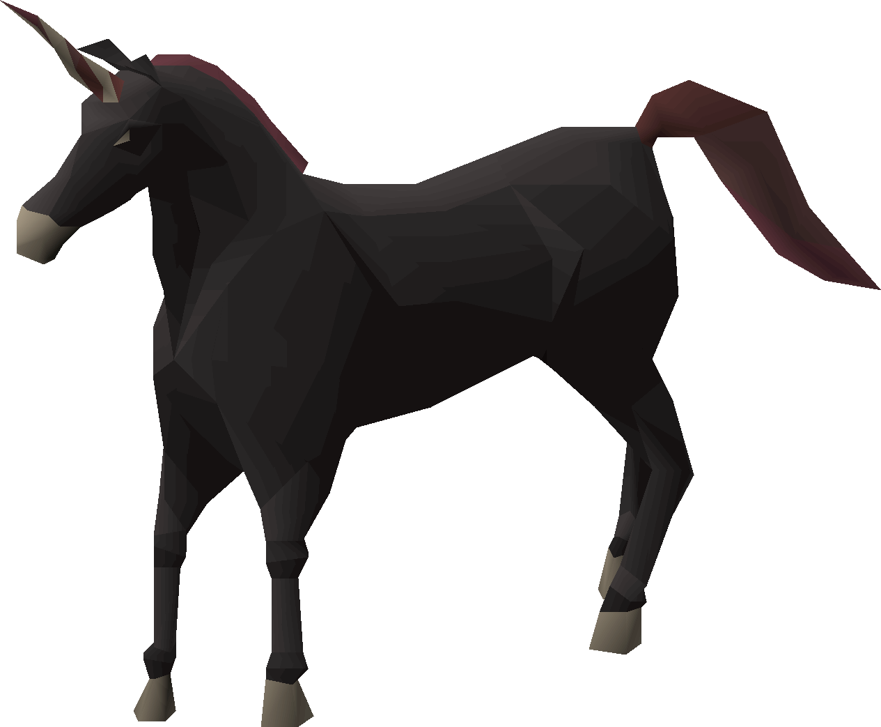 Black unicorn Foal