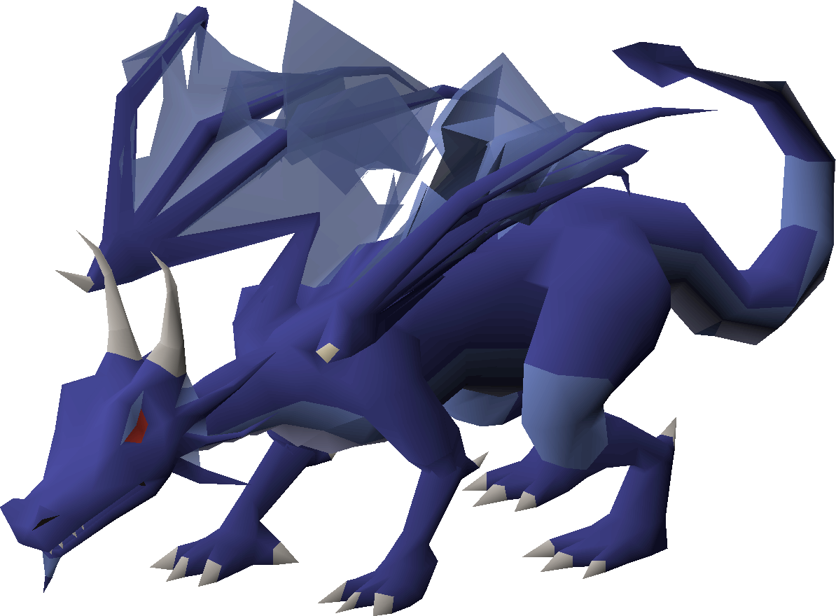 Brutal blue dragon